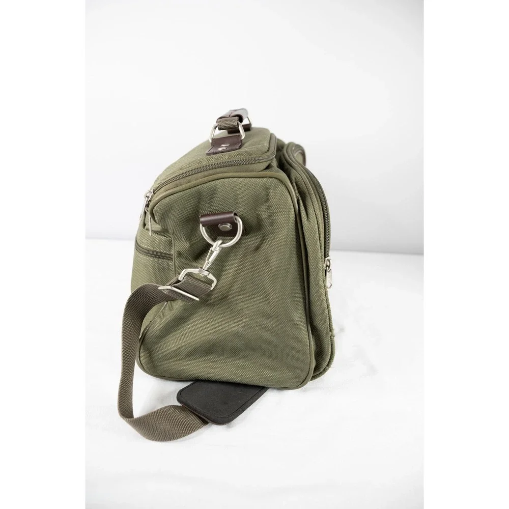 American‎ Tourister Carry On Bag Olive Green Excellent Travel Messenger